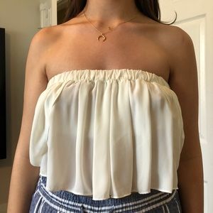 Off the shoulder tube top